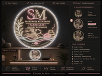 Enseigne Néon LED sur mesure – Institut SM Massages & Ongles