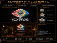 Enseigne Néon LED sur mesure – The Coverfloyd