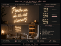 Néon LED “Prendre soin de soi, c’est s’aimer”